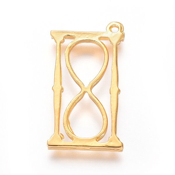 

PandaHall Zinc Alloy Open Back Bezel Pendants, For DIY UV Resin, Epoxy Resin, Pressed Flower Jewelry, Rectangle with Sand Clock, Golden...