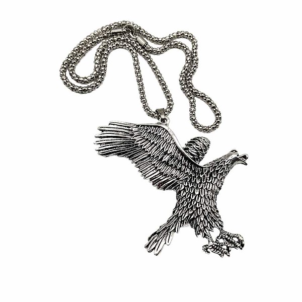 Nuevo Collar Con Colgante De águila Dominante Con Estilo Hip-hop Elegante Y Atmosférico.