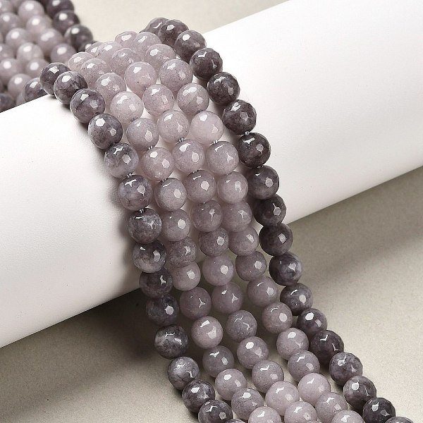 Natural White Jade Bead Strands