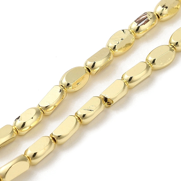 

PandaHall Electroplate Glass Beads Strands, Full Plated, Faceted Oval, Light Gold Plated, 6x4.5x3mm, Hole: 1mm, about 50pcs/strand, 13.39...