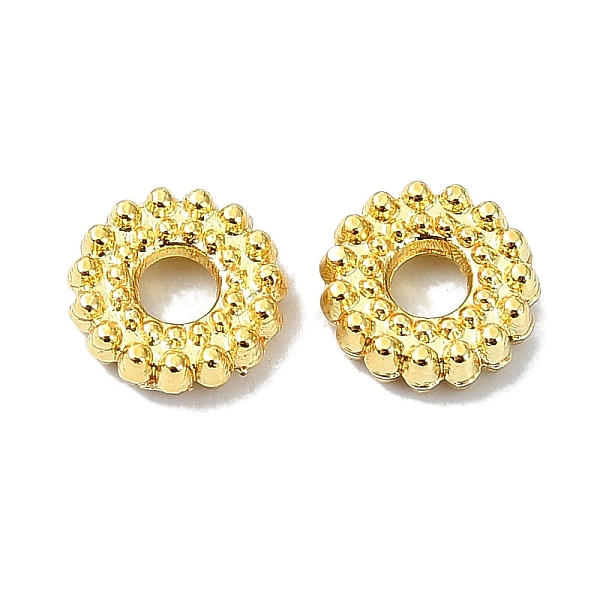 

PandaHall Rack Plating Brass Spacer Beads, Granulated Beads, Long-Lasting Plated, Lead Free & Cadmium Free, Real 18K Gold Plated, 8.5x1.8mm...