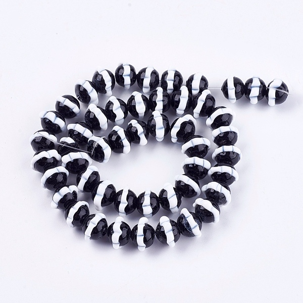 

PandaHall Handmade Bumpy Lampwork Beads Strands, Flower, Black, 12~13x8.5~9.5mm, Hole: 1~2mm, about 33pcs/strand, 13.2 inch Lampwork Flower...