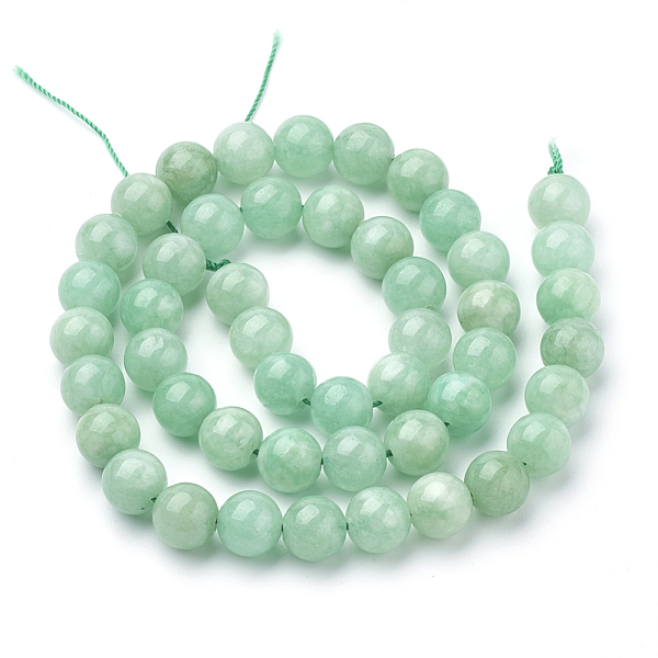 Natürliche Myanmarische Jade / Burmesische Jade-Perlenstränge