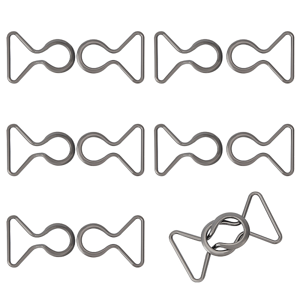 

PandaHall BENECREAT 6 Pairs Zinc Alloy Clasps, Cadmium Free & Lead Free, 8 Shape, Gunmetal, 52.5x40.5x8mm Alloy