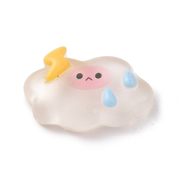 

PandaHall Translucent Cloud Resin Cabochons, Glitter Cartoon Cloud Cabochons for Jewelry Making, Lightning Bolt, 18x26x7mm Resin Lightning...