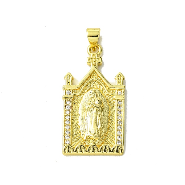 

PandaHall Real 18K Gold Plated Brass Micro Pave Clear Cubic Zirconia Pendants, Building, 31x16.5x3mm, Hole: 3.5x5mm Brass+Cubic Zirconia...