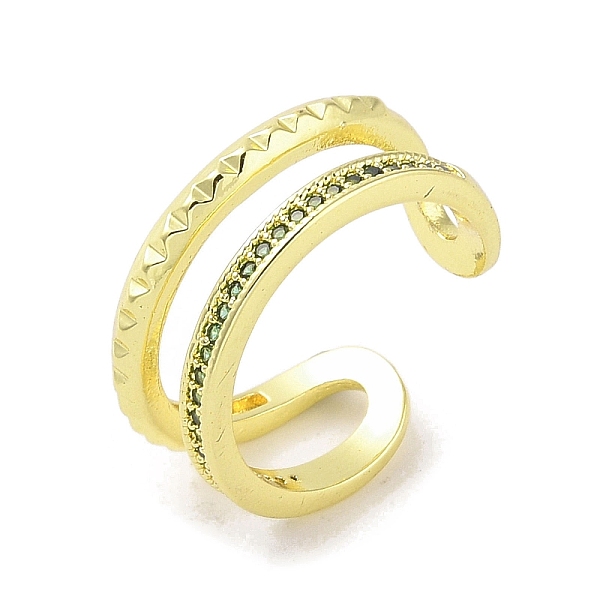 

PandaHall Real 18K Gold Plated Brass Micro Pave Cubic Zirconia Open Cuff Rings, Green, 10.5mm, US Size 7(17.3mm) Brass+Cubic Zirconia Ring...