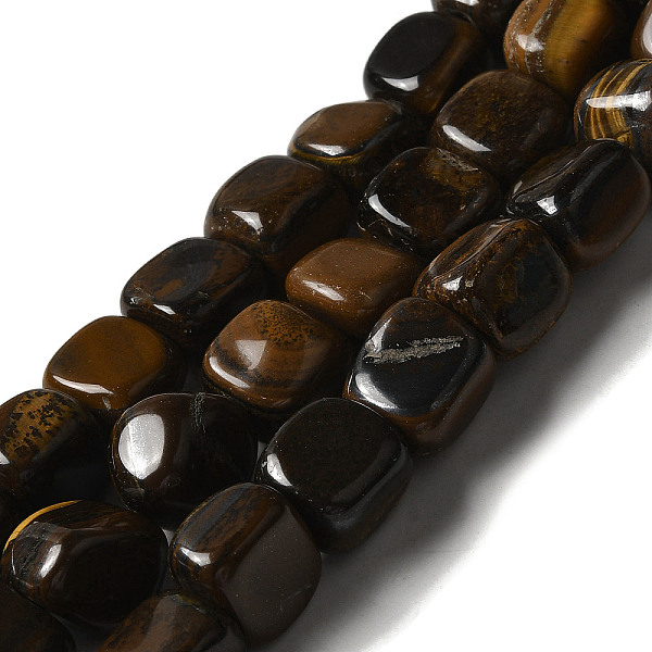 

PandaHall Natural Tiger Iron Beads Strands, Nuggets, Tumbled Stone, 8.5~11.5x8~11x8~10mm, Hole: 1.1mm, about 36~42pcs/strand, 15.55~15.94''...