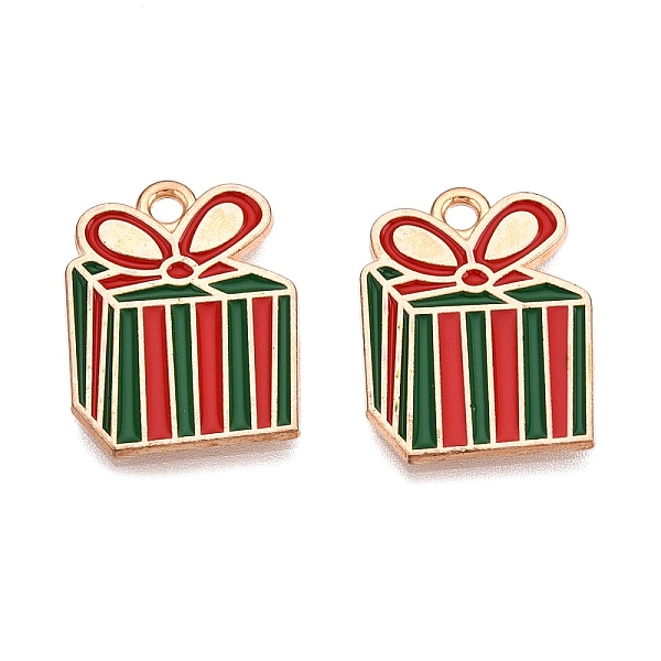 Christmas Theme Alloy Enamel Pendants
