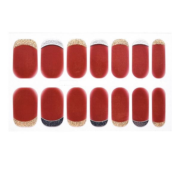 

PandaHall Full Wraps Nail Polish Stickers, Self-Adhesive, for Nail Decals Design Manicure Tips Decorations, Indian Red, 14pcs/sheet Paper...
