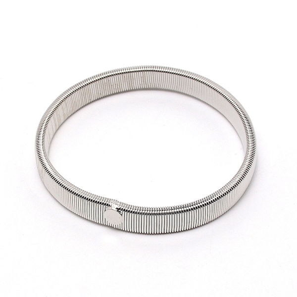 

PandaHall Iron Snake Chain Stretch Bracelets, Platinum, 3/8 inch(1cm), Inner Diameter: 2-1/2 inch(6.3cm) Iron