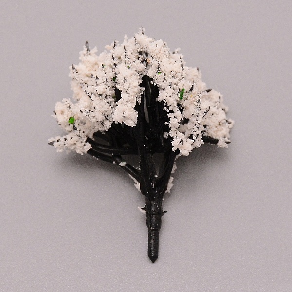 

PandaHall Plastic Model Ornament, Tree, for Desk Home Decoration, White, 40~42x30~37mm Plastic Tree White