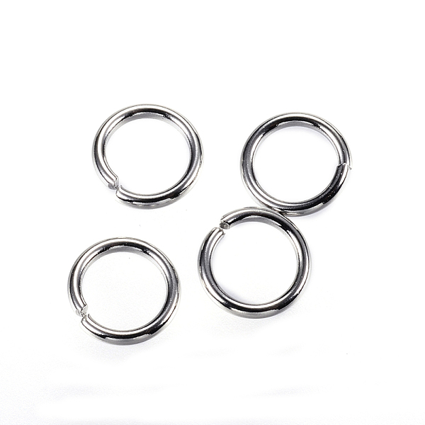 

PandaHall 304 Stainless Steel Jump Rings, Open Jump Rings, Stainless Steel Color, 7x1mm, 18 Gauge, Inner Diameter: 5mm 304 Stainless Steel