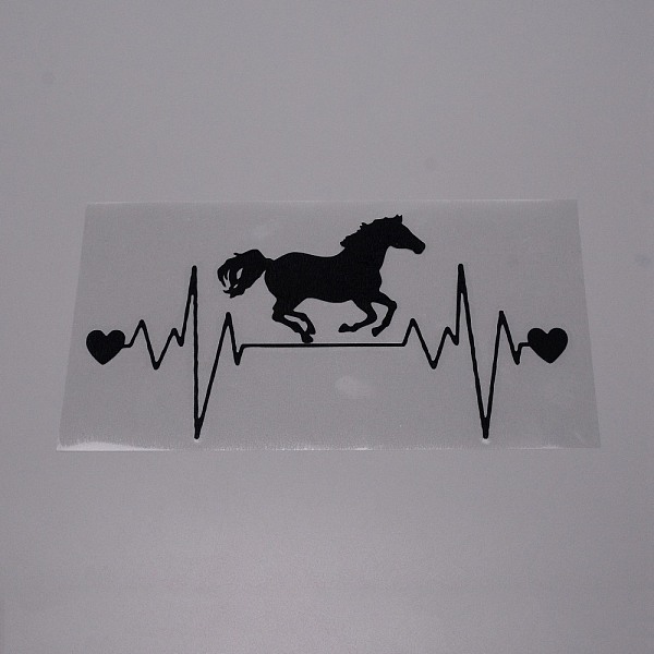 

PandaHall Waterproof 3D Plastic Wall Stickers, with Adhesive Tape, For Car Decorations, Horse, Black, 11.5x21.7x0.01cm Plastic Horse Black