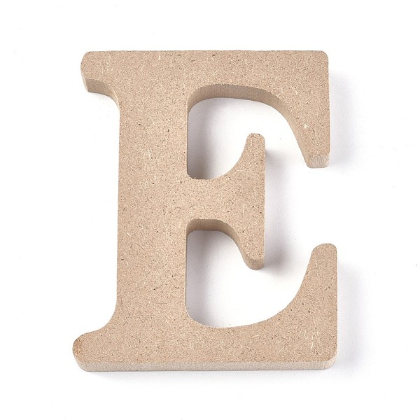 

PandaHall Letter Unfinished Wood Slices, Laser Cut Wood Shapes, for DIY Painting Ornament Christmas Home Decor Pendants, Letter.E..., Orange