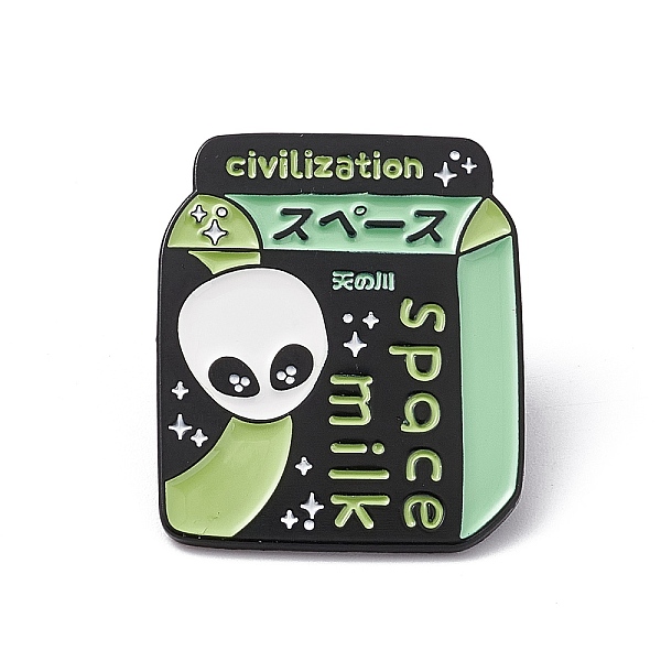 

PandaHall Milk Carton Aolly Brooch for Backpack Clothes, Dark Green, 30x25x1.6mm, Pin: 1.2mm Alloy Skull