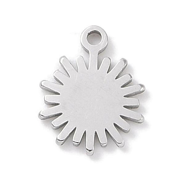 

PandaHall 304 Stainless Steel Charms, Laser Cut, Stainless Steel Color, Sun, 10x8x1mm, Hole: 1mm 304 Stainless Steel Sun