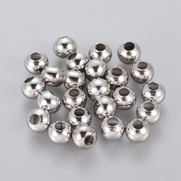 

PandaHall 304 Stainless Steel Hollow Round Seamed Beads, for Jewelry Craft Making, Stainless Steel Color, 6x5mm, Hole: 2.4mm 304 Stainless...
