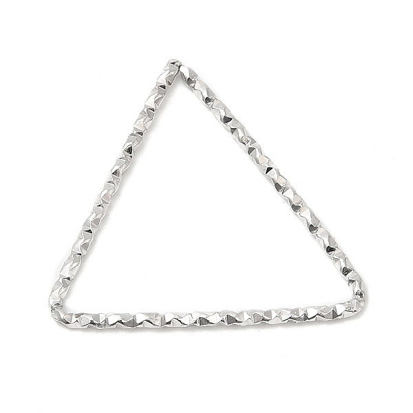 

PandaHall 304 Stainless Steel Linking Rings, Textured, Triangle, Stainless Steel Color, 21x22x1mm, Inner Diameter: 19x18mm 304 Stainless...
