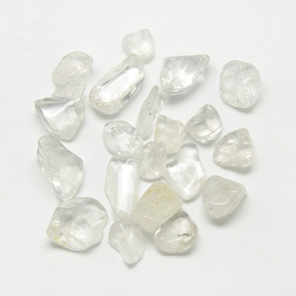 

PandaHall Natural Quartz Crystal Beads, Rock Crystal Beads, Tumbled Stone, Nuggets, No Hole/Undrilled, 12~25x9~17x3~14mm Quartz Crystal...