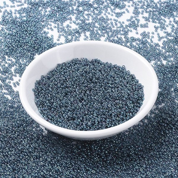 

PandaHall MIYUKI Round Rocailles Beads, Japanese Seed Beads, (RR314) Montana Blue Gold Luster, 11/0, 2x1.3mm, Hole: 0.8mm, about...