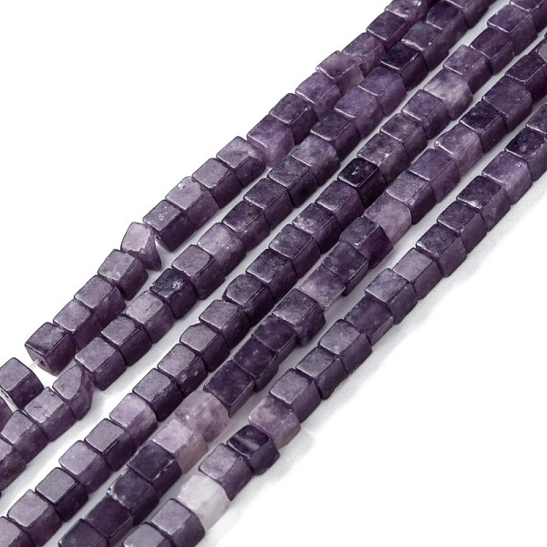 Natural Lepidolite/Purple Mica Stone Beads Strands