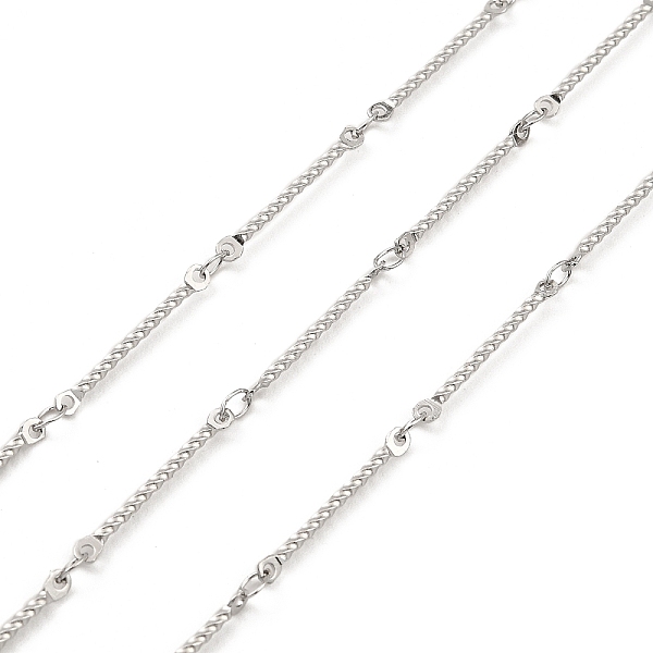 

PandaHall 304 Stainless Steel Twist Link Chains, Soldered, with Spool, Stainless Steel Color, 20x1x1mm, Ring: 2mm, about 10m/roll 304...