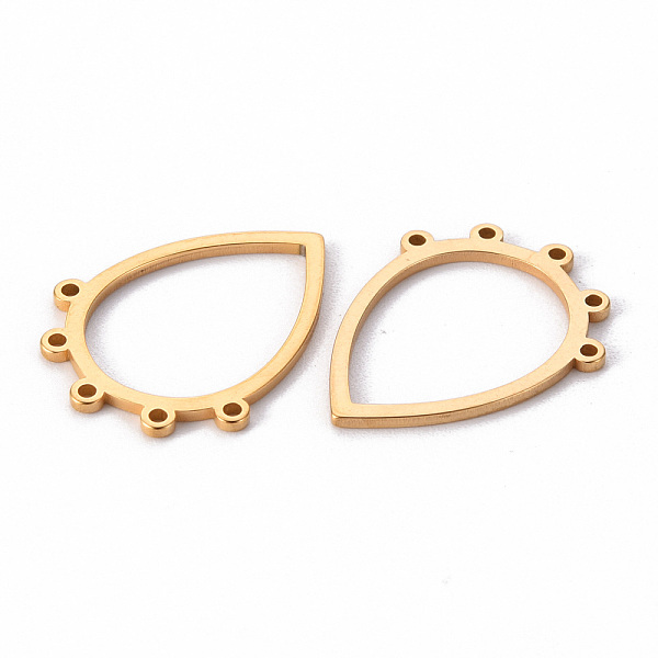 

PandaHall 304 Stainless Steel Chandelier Components Links, Teardrop, Laser Cut, Golden, 30.5x23.5x1mm, Hole: 1.5mm 304 Stainless Steel...