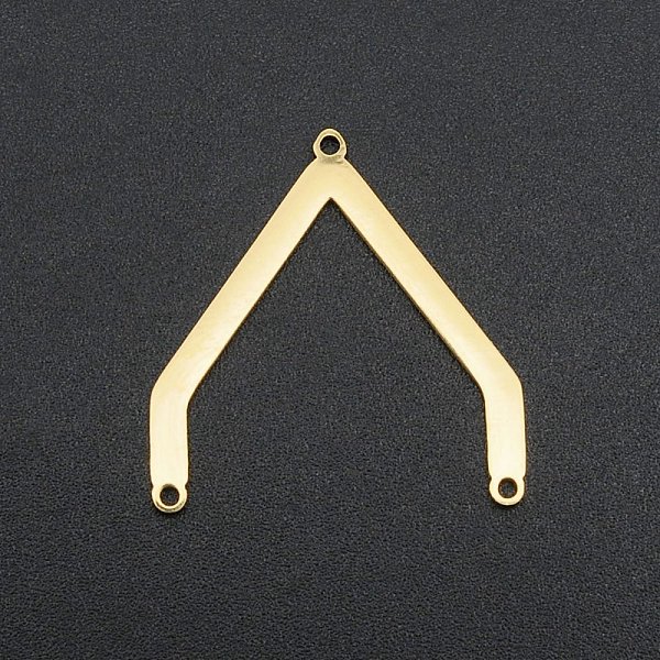

PandaHall 201 Stainless Steel Chandelier Components Links, Laser Cut, 3 Loop Links, Real 18K Gold Plated, 26x24.5x1mm, Hole: 1.2mm 201...