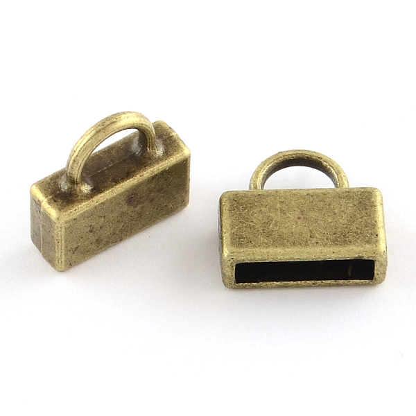 

PandaHall Tibetan Style Lock Alloy Cord Ends, End Caps, Cadmium Free & Nickel Free & Lead Free, Antique Bronze, 12x13x4.5mm, Hole: 4x5mm...