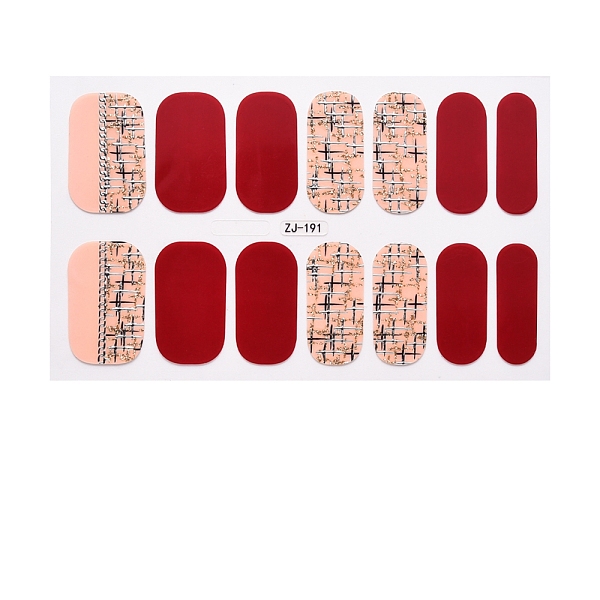 

PandaHall Full Wraps Nail Polish Stickers, Self-Adhesive, for Nail Decals Design Manicure Tips Decorations, Light Salmon, 14pcs/sheet Paper...