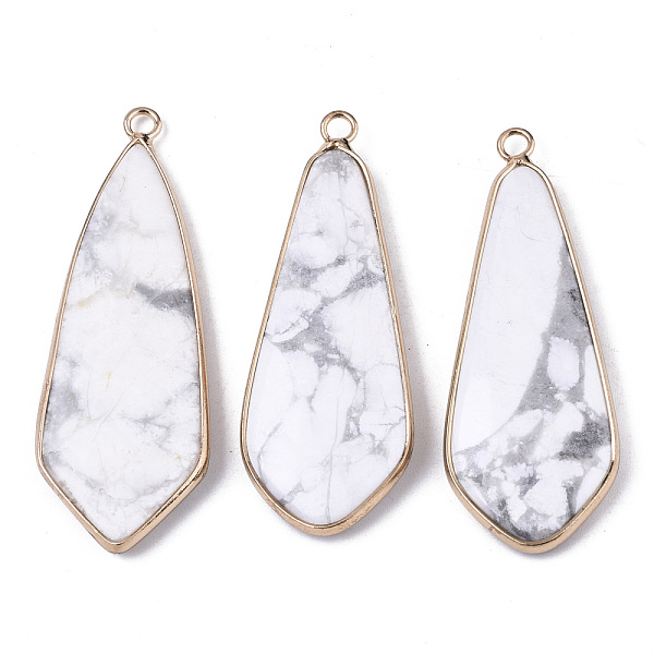 Natural Howlite Pendants