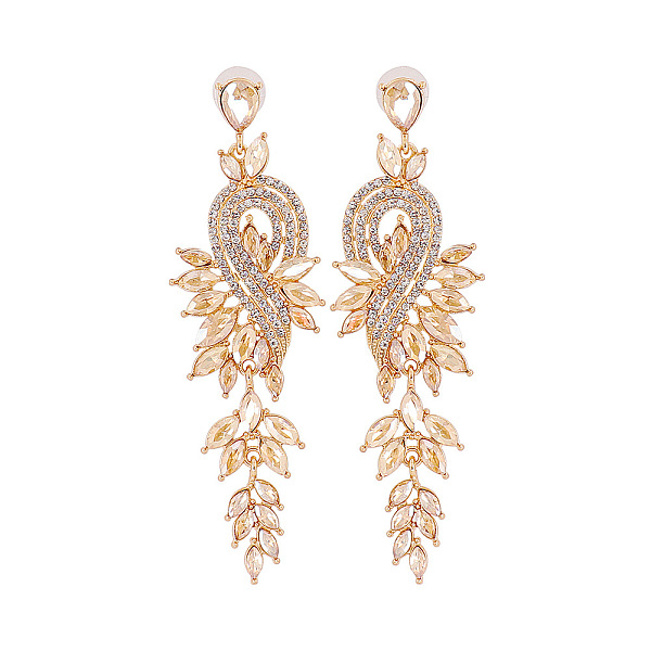

PandaHall Sparkling Diamond Earrings for Women - Elegant and Chic Statement Jewelry, Wheat, size 1 Other Orange