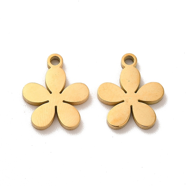 

PandaHall Ion Plating(IP) 304 Stainless Steel Charms, Laser Cut, Flower Charm, Golden, 12.5x10.5x1.4mm, Hole: 1.4mm 304 Stainless Steel...
