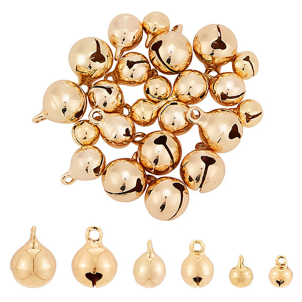

PandaHall BENECREAT Real 18K Gold Plated Charms Brass Pendant Charms Jewelry Findings for Jewelry Making Brass Bell