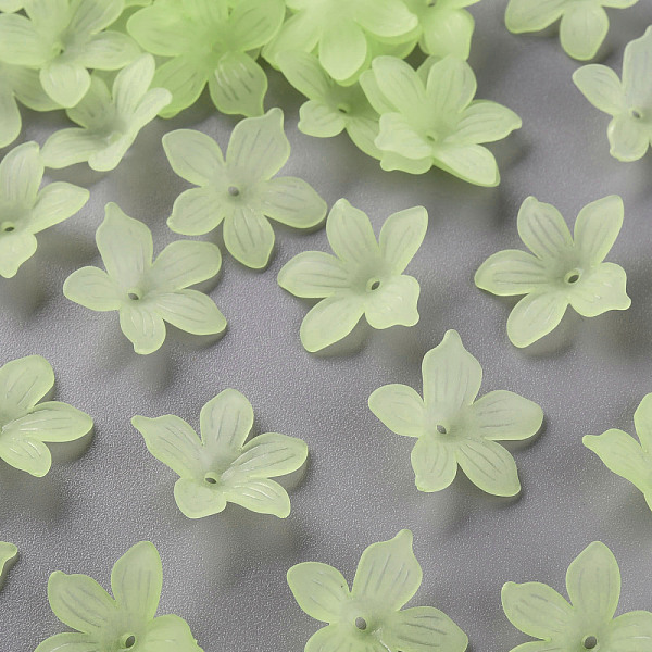 

PandaHall Frosted Acrylic Bead Caps, 20x21.5x4.5mm, Hole: 1.6mm, about 1630pcs/500g Acrylic