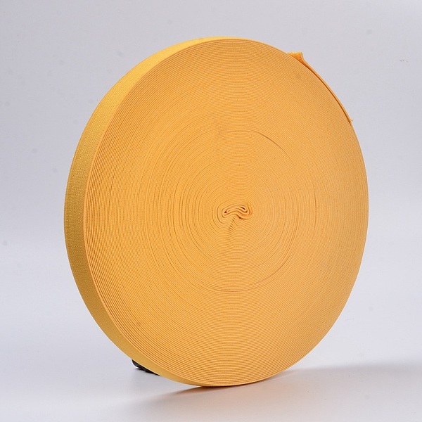 

PandaHall Colored Flat Elastic Rubber Band, Webbing Garment Sewing Accessories, Dark Orange, 25mm, about 43.74 yards(40m)/roll Elastic Fibre...