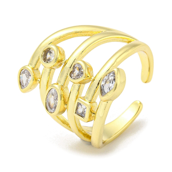 

PandaHall Real 18K Gold Plated Brass Micro Pave Clear Cubic Zirconia Open Cuff Rings, Heart, US Size 7 3/4(17.9mm) Brass+Cubic Zirconia...