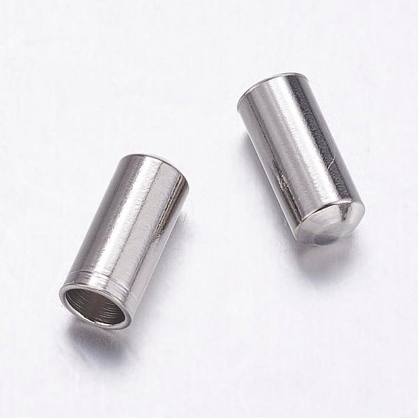 

PandaHall 304 Stainless Steel Cord Ends, End Caps, Column, Stainless Steel Color, 7x3mm, Inner Diameter: 2.5mm 304 Stainless Steel