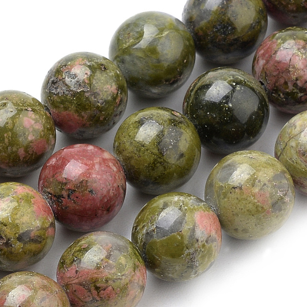 Natural Unakite Beads Strands