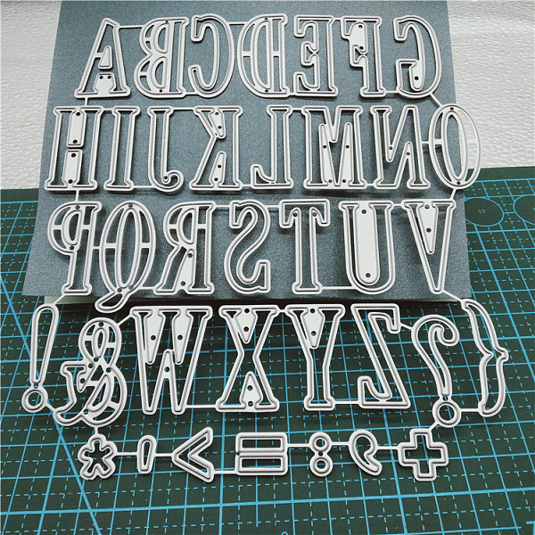 

PandaHall Carbon Steel Cutting Dies Stencils, for DIY Scrapbooking/Photo Album, Decorative Embossing DIY Paper Card, Letter, Letter A~Z...
