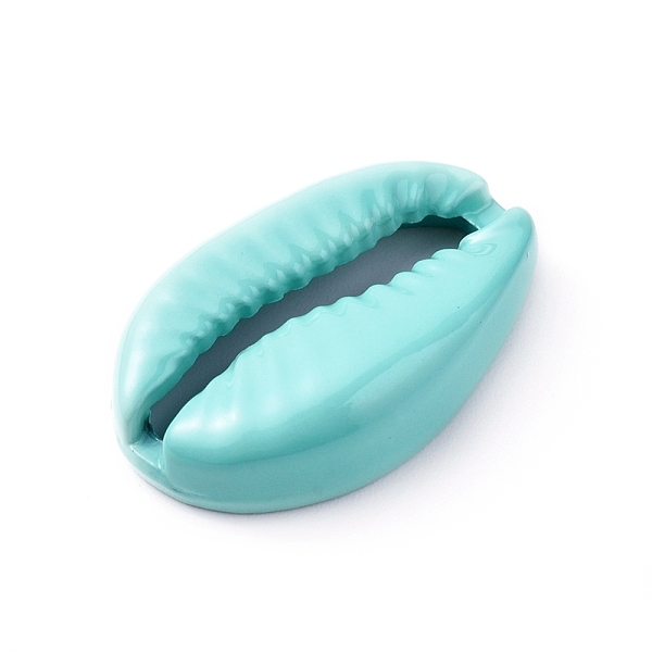 

PandaHall Baking Painted Alloy Beads, Cowrie Shell Shape, Turquoise, 19.4x12.5x5mm Alloy Shell Shape Green