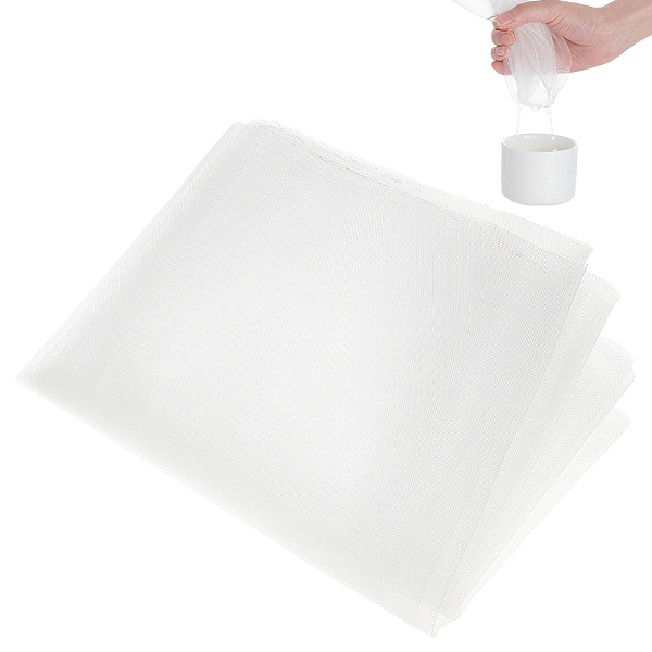 

PandaHall BENECREAT 15.7x157.5 Inch Fine Filter Mesh Nylon Fabric, 30 Micron White Mesh Filter Woven Net Paint Nylon Filter Mesh Filter...