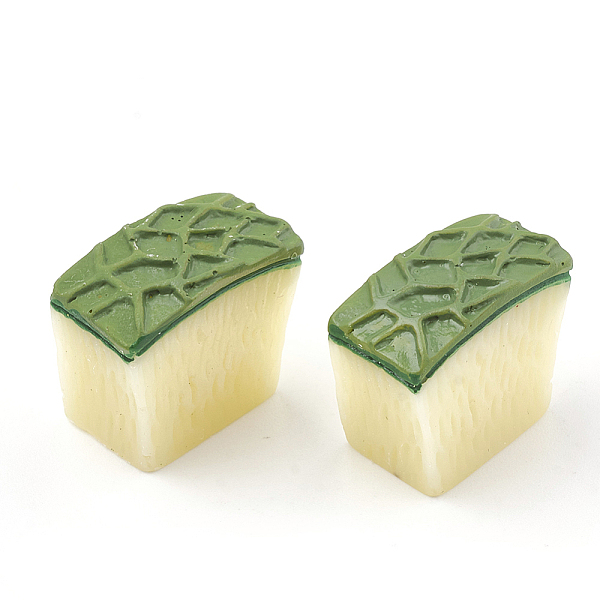 

PandaHall Resin Cabochons, Honey-Dew Melon, Light Goldenrod Yellow, 17.5x9.5x15.5mm Resin Fruit Yellow