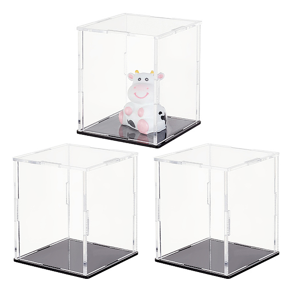 

PandaHall OLYCRAFT 3 Pack Clear Acrylic Display Case Assemble Collectibles Box Action Figures Display Boxs Dustproof Protection Showcase for...