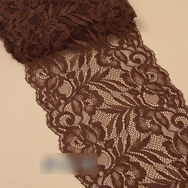 

PandaHall Lace Trim, Polyester Ribbon for Jewelry Making, Coconut Brown, 5-7/8 inch(150mm) Polyester