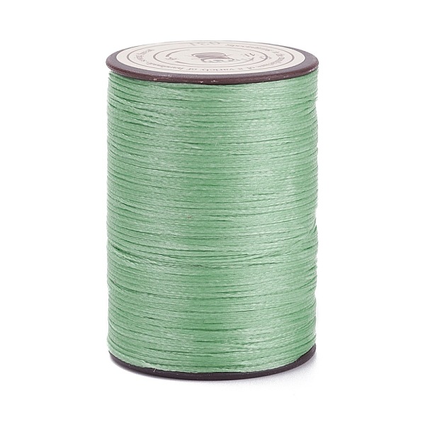 

PandaHall Flat Waxed Polyester Thread String, Micro Macrame Cord, for Leather Sewing Stitching, Medium Aquamarine, 0.8~0.9x0.3mm, about...