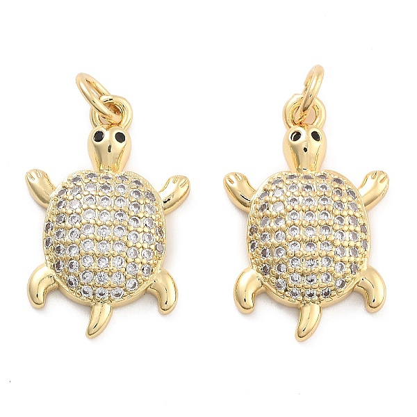 

PandaHall Brass Pave Clear Cubic Zirconia Pendants, Tortoise, with Jump Ring, Tortoise, 21x13x4mm, Hole: 5mm Brass+Cubic Zirconia Tortoise...