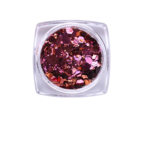 

PandaHall Hexagon Shining Nail Art Decoration Accessories, with Glitter Powder and Sequins, DIY Sparkly Paillette Tips Nail, Orchid, Powder..., Purple