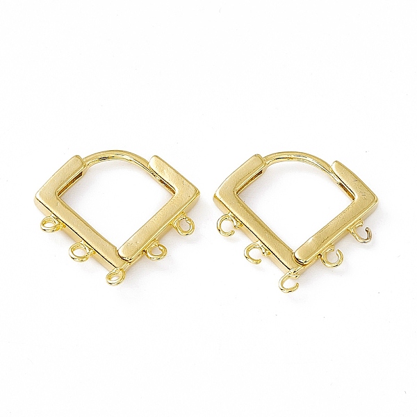 

PandaHall Brass Hoop Earring Finding, Twist Rhombus, with Horizontal Loops, Cadmium Free & Lead Free, Long-Lasting Plated, Real 24K Gold...
